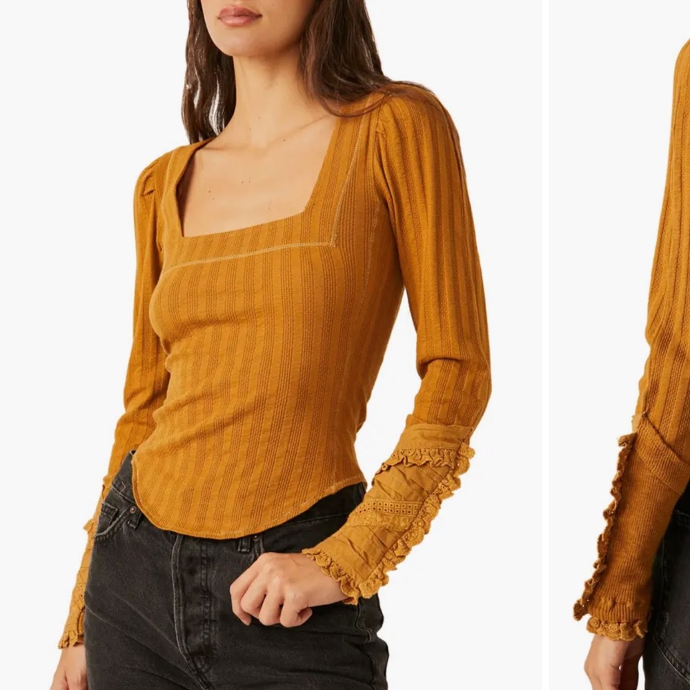 FREE PEOPLE COULD I LOVE YOU MORE TOP - Picture 2 of 4